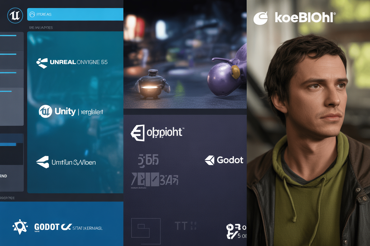 Что такое Unreal Engine 5, Unity и Godot: ключевые отличия игровых движков в 2025 году